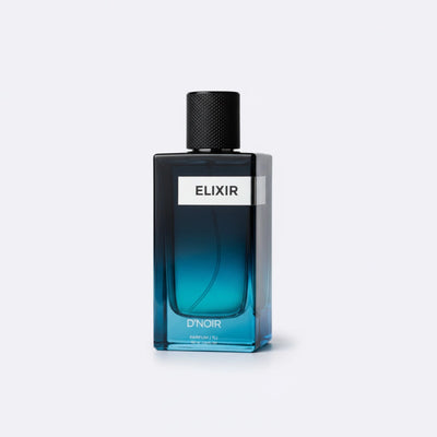 Elixir 100ml men's perfume by D'Noir – fresh citrus and aquatic summer fragrance made in France