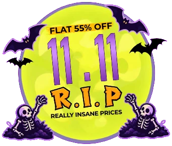11.11 R.I.P — flat 55% off